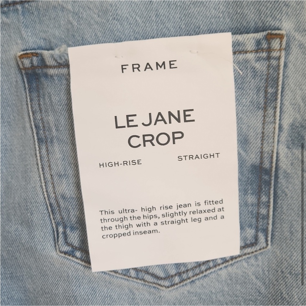 Frame Le Jane crop Jean NWT